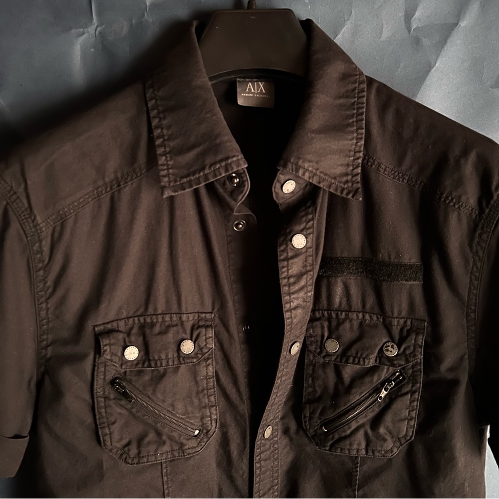 Armani Exchange A|X Men’s Small Short Sleeve Button Up Shirt